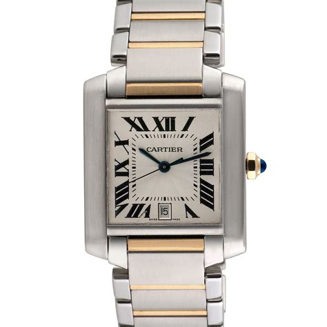 cartier tank watch with diamonds|pre owned cartier tank francaise.